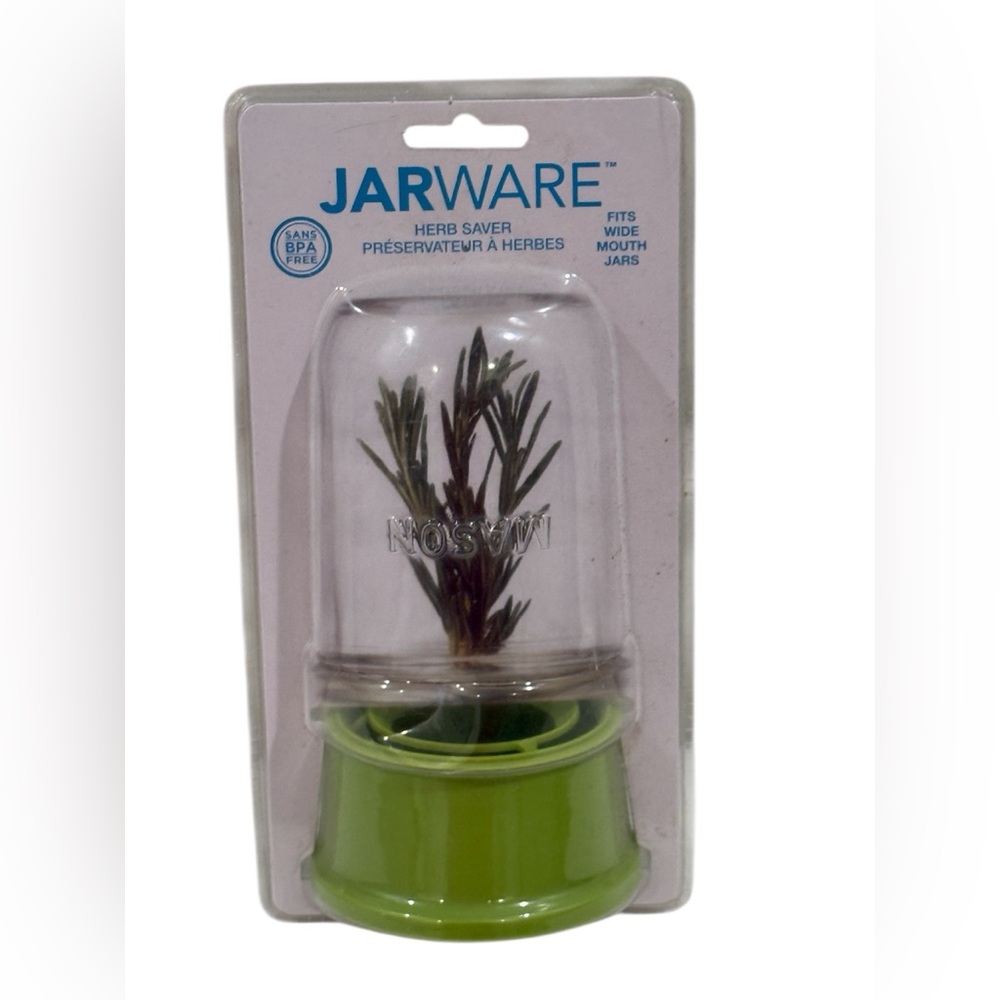 Jarware Herb Saver ~ BPA FREE ~ Fits Wide Mouth Jars ~ NEW